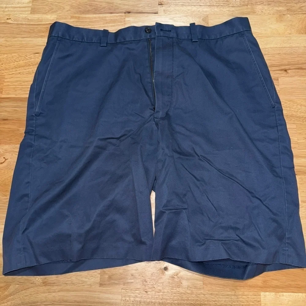 John W. Nordstrom Deep Blue Flat Front Shorts